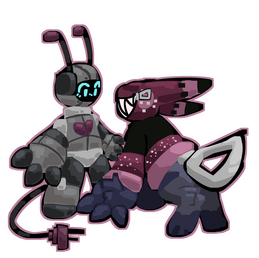 Chibi Fullbody - Irune and Jackie